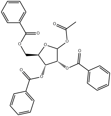 1-乙酰基-三-苄氧基-罗伯糖, 14215-97-5, 结构式