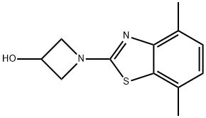 1-(4,7-Dimethylbenzo[d]thiazol-2-yl)azetidin-3-ol Struktur