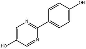 2-(4-ヒドロキシフェニル)ピリミジン-5-オール 化学構造式
