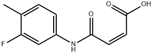 (2Z)-4-[(3-Fluoro-4-methylphenyl)amino]-4-oxobut-2-enoic acid Struktur