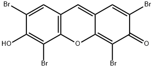 2,4,5,7-TETRABROMO-6-HYDROXY-3-FLUORONE Structure