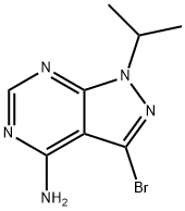 3-溴-1-异丙基-1H-吡唑并[3,4-D]嘧啶-4-胺,1422006-32-3,结构式