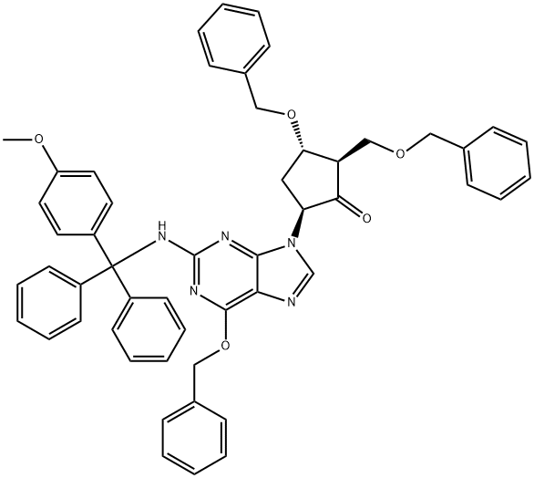 (2R,3S,5S)-3-(Benzyloxy)-5-[2-[[(4-methoxyphenyl)diphenylmethyl]amino]-6-(benzyloxy)-9H-purin-9-yl]-2-(benzyloxymethyl)cyclopentanone