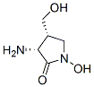 2-Pyrrolidinone,3-amino-1-hydroxy-4-(hydroxymethyl)-,cis-(9CI) 化学構造式