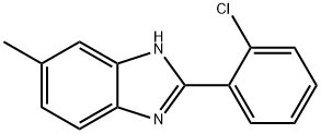 2-(2-CHLORO-PHENYL)-5-METHYL-1H-BENZOIMIDAZOLE Structure