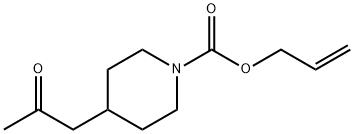 1-Piperidinecarboxylic acid, 4-(2-oxopropyl)-, 2-propenyl ester|