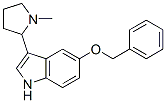 5-(ベンジルオキシ)-3-(1-メチル-2-ピロリジニル)-1H-インドール 化学構造式