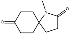 1-甲基-1-氮杂螺[4.5]癸烷-2,8-二酮, 142283-66-7, 结构式