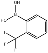 2-(トリフルオロメチル)フェニルボロン酸 化学構造式