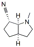 Cyclopenta[b]pyrrole-6-carbonitrile, octahydro-1-methyl-, (3aalpha,6alpha,6aalpha)- (9CI) Structure