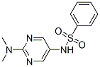N-[2-(ジメチルアミノ)-5-ピリミジニル]ベンゼンスルホンアミド 化学構造式