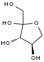 2,3β,4α-トリヒドロキシテトラヒドロフラン-2-メタノール 化学構造式