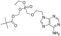 Propanoic acid, 2,2-dimethyl-, [[[[2-(6-amino-9H-purin-9-yl)ethoxy]methyl]ethoxyphosphinyl]oxy]methyl ester