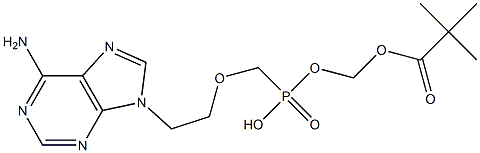 Propanoic acid, 2,2-dimethyl-, [[[[2-(6-amino-9H-purin-9-yl)ethoxy]methyl]hydroxyphosphinyl]oxy]methyl ester