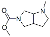 Pyrrolo[3,4-b]pyrrole-5(1H)-carboxylic  acid,  hexahydro-1-methyl-,  methyl  ester Struktur