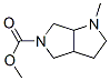 Pyrrolo[3,4-b]pyrrole-5(1H)-carboxylic  acid,  hexahydro-1-methyl-,  methyl  ester Structure