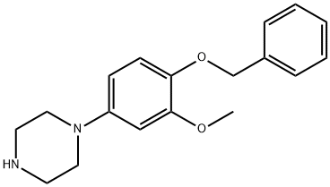 1-(4-BENZYLOXY-3-METHOXY-PHENYL)-PIPERAZINE Structure