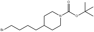 1-BOC-4-(4-BROMO-BUTYL)-PIPERIDINE
 Structure