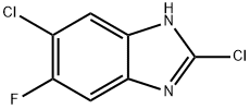 2,5-DICHLORO-6-FLUOROBENZIMIDAZOLE 化学構造式