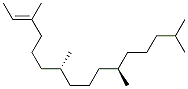 2-Hexadecene, 3,7,11,15-tetramethyl-, [R-[R*,R*-(E)]]- 结构式