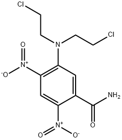 5-(N,N-bis(2-chloroethyl)amino)-2,4-dinitrobenzamide,142439-61-0,结构式