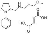 (-)-N-(3-Methoxypropyl)-1-phenyl-2-pyrrolidinemethanamine fumarate Structure