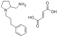 2-Pyrrolidinemethanamine, 1-(3-propylphenyl)-, (-)-, (E)-2-butenedioat e (1:1) 结构式