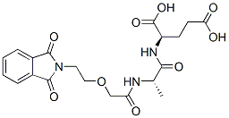 N-(2-(2-phthalimidoethoxy)acetyl)-L-alanyl-D-glutamic acid 结构式
