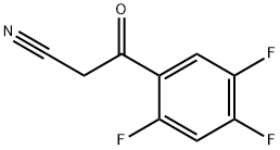 3-氧代-3-(2,4,5-三氟苯基)丙腈, 142501-42-6, 结构式
