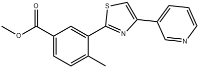 METHYL 4-METHYL-3-(4-(PYRIDIN-3-YL)THIAZOL-2-YL)BENZOATE 结构式