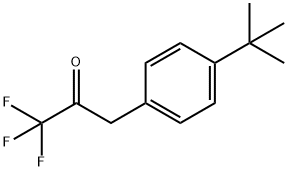 3-(4-(叔丁基)苯基)-1,1,1-三氟丙烷-2-酮 结构式