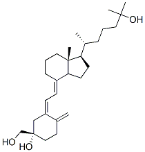 1 alpha-(hydroxymethyl)-25-hydroxyvitamin D3 Struktur