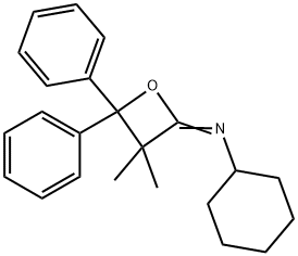 N-(3,3-Dimethyl-4,4-diphenyloxetan-2-ylidene)cyclohexylamine|