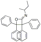 1-メチル-N-(3,3,4,4-テトラフェニルオキセタン-2-イリデン)-1-プロパンアミン 化学構造式