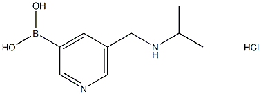 5-((isopropylamino)methyl)pyridin-3-ylboronic acid hydrochloride Struktur