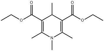 1,4-Dihydro-1,2,4,6-tetramethyl-3,5-pyridinedicarboxylic acid diethyl ester 结构式