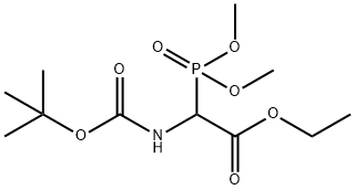 Acetic acid, [[(1,1-diMethylethoxy)carbonyl]aMino](diMethoxyphosphinyl)-, ethyl ester Structure