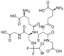 S-(2-bromo-2-chloro-1,1-difluoroethyl)glutathione Structure