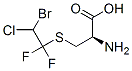S-(2-bromo-2-chloro-1,1-difluoroethyl)cysteine Struktur