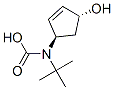 Carbamic acid, [(1R,4R)-4-hydroxy-2-cyclopenten-1-yl]-, 1,1-dimethylethyl Structure