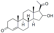 16-ヒドロキシプロゲステロン 化学構造式