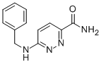 3-Pyridazinecarboxamide, 6-[(phenylmethyl)amino]- Struktur