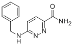 3-Pyridazinecarboxamide, 6-[(phenylmethyl)amino]- Structure