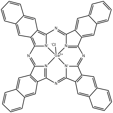 镓(III)2,3-萘花青氯化物,142700-78-5,结构式
