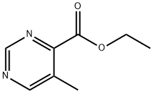 4-Pyrimidinecarboxylicacid,5-methyl-,ethylester(9CI) Structure
