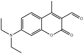 Coumarin, 3-formyl-4-methyl-7-(N,N-diethyl amino)- 化学構造式