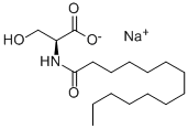 N-肉豆蔻酰-L-丝氨酸钠盐,142739-82-0,结构式