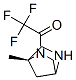 2,5-Diazabicyclo[2.2.1]heptane, 1-methyl-2-(trifluoroacetyl)-, (1R)- (9CI) Structure