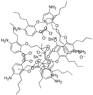 bis(di-n-butyl(4-aminosalicylate)tin)oxide Structure