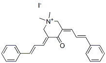 1,1-Dimethyl-4-oxo-3,5-bis(3-phenyl-2-propenylidene)piperidinium iodid e|